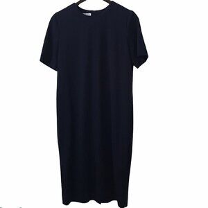 Henry Lee Petites Short Sleeves Black Sheath Dress